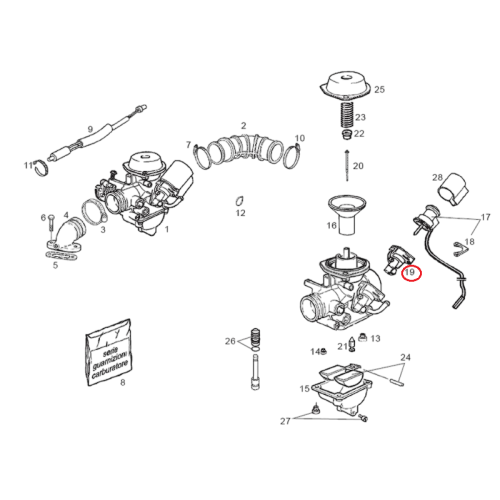 842530 | KIT CORPO STARTER | PIAGGIO RICAMBI ORIGINALI