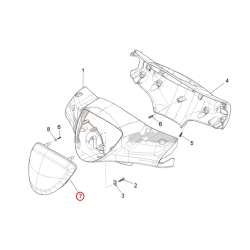 673858 | COPERTURA SEDE FARO | PIAGGIO RICAMBI ORIGINALI