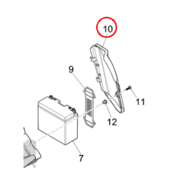 672038000C | PORTELLO BATTERIA | PIAGGIO RICAMBI ORIGINALI