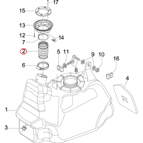 655537 | MANICOTTO SERBATOIO | PIAGGIO RICAMBI ORIGINALI
