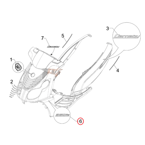 655310 | TARGHETTA  | PIAGGIO RICAMBI ORIGINALI