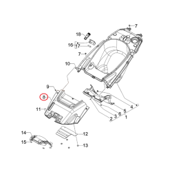 654964 | COPERCHIO ACCESSO MOTORE COMPLETO | PIAGGIO RICAMBI ORIGINALI
