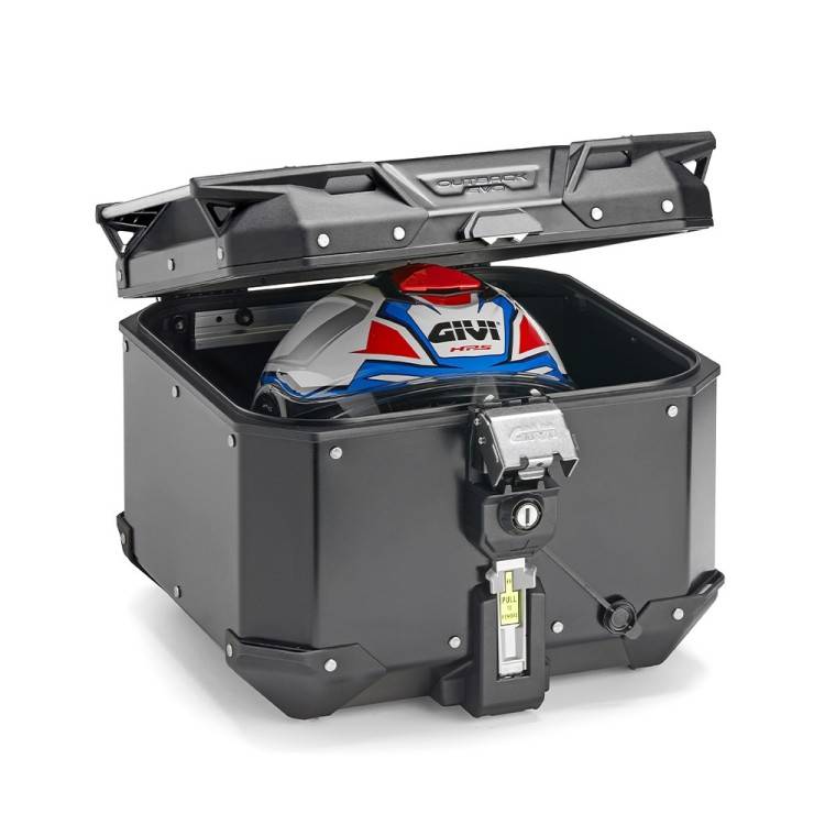 BAULETTO MONOKEY 42LT. OBKEVO 2024 ALLUMINIO NERO | GIVI | OBKEV42B
