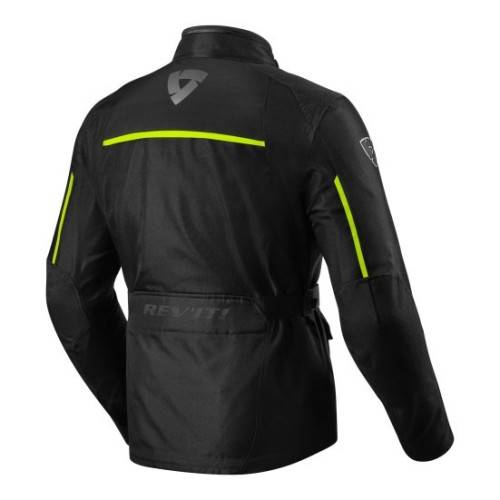 REV'IT VOLTIAC 2 NERO/GIALLO FLUO GIACCA
