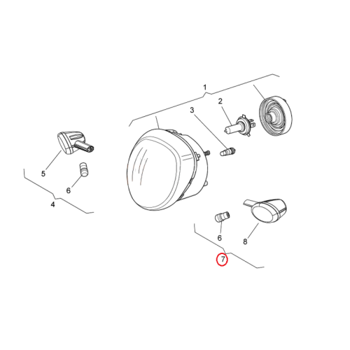 642523 | INDIC. DIREZIONE ANT. SX | PIAGGIO RICAMBI ORIGINALI