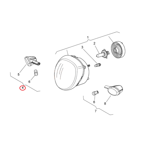 642522 | INDIC. DIREZIONE ANT. DX | PIAGGIO RICAMBI ORIGINALI
