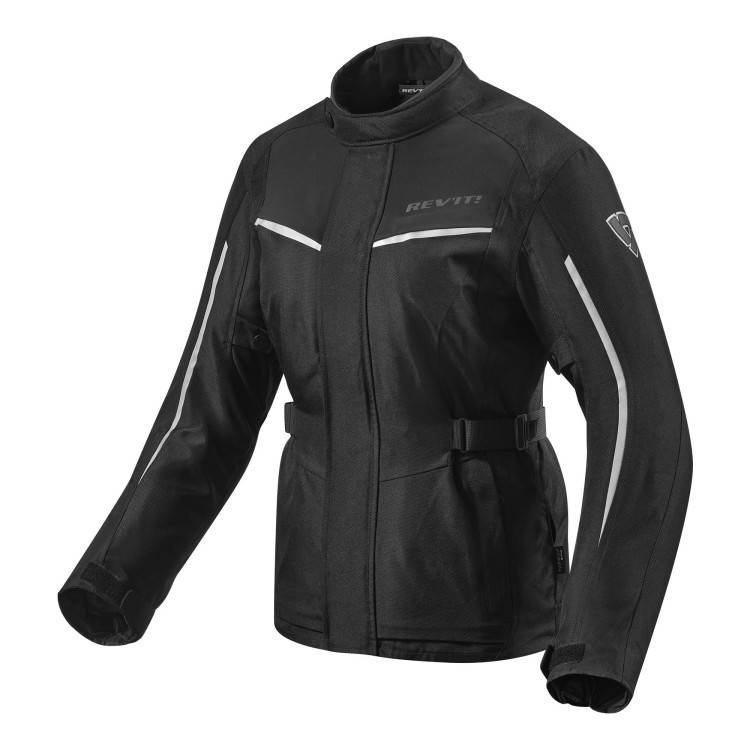 REV'IT VOLTIAC 2 LADY BLACK/SILVER GIACCA