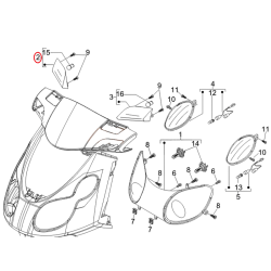 640505 | INDICATORE DI DIREZIONE ANTER. DX | PIAGGIO RICAMBI ORIGINALI