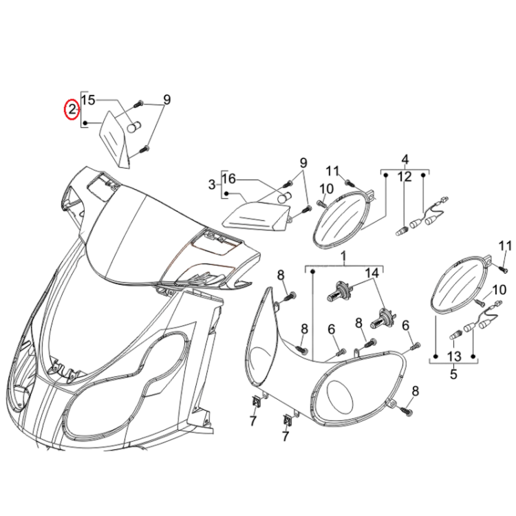 640505 | INDICATORE DI DIREZIONE ANTER. DX | PIAGGIO RICAMBI ORIGINALI