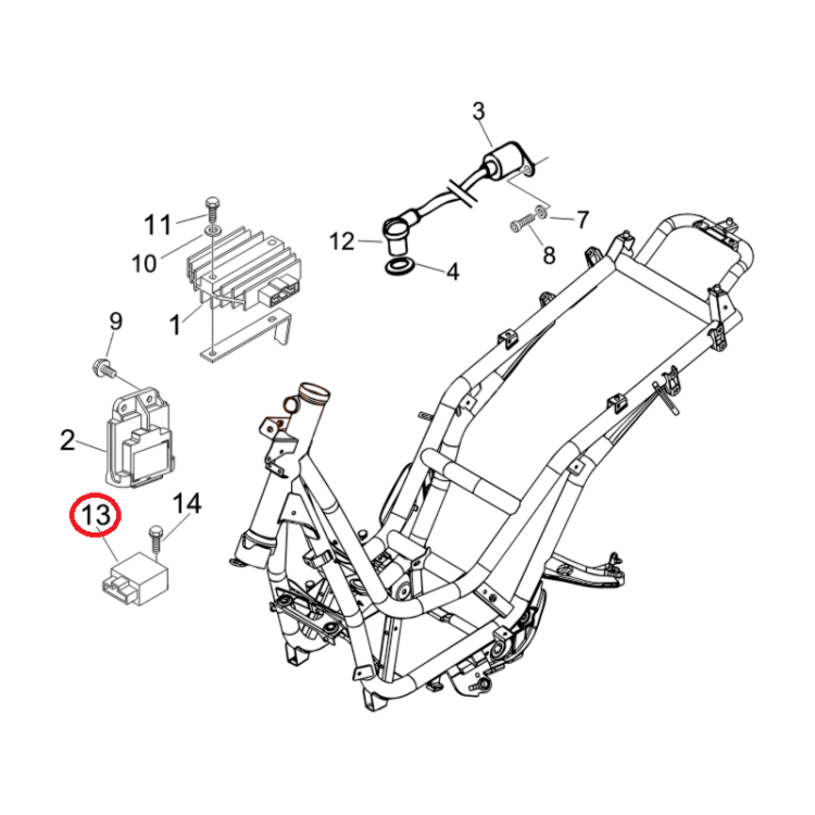 640333 | DISPOSITIVO COMANDO POMPA ELETTRICA | PIAGGIO RICAMBI ORIGINALI