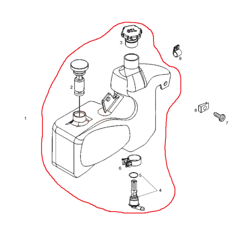 621972 | SERBATOIO OLIO | PIAGGIO RICAMBI ORIGINALI