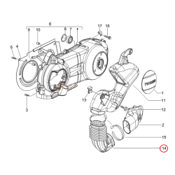 621251 | SOFFIETTO RAFFRED.CINGHIA | PIAGGIO RICAMBI ORIGINALI