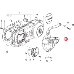 621126 | SCATOLA RAFFREDDAMENTO CINGHIA | PIAGGIO RICAMBI ORIGINALI