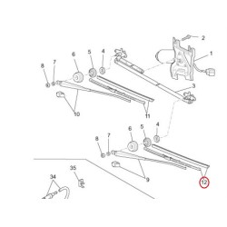 615902 | SPAZZOLA TERGICRISTALLO SINISTRO | PIAGGIO RICAMBI ORIGINALI