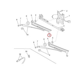 615897 | SPAZZOLA TERGICRISTALLO DESTRO | PIAGGIO RICAMBI ORIGINALI