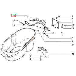 57739200F2 | COPERTURA POST. | PIAGGIO RICAMBI ORIGINALI