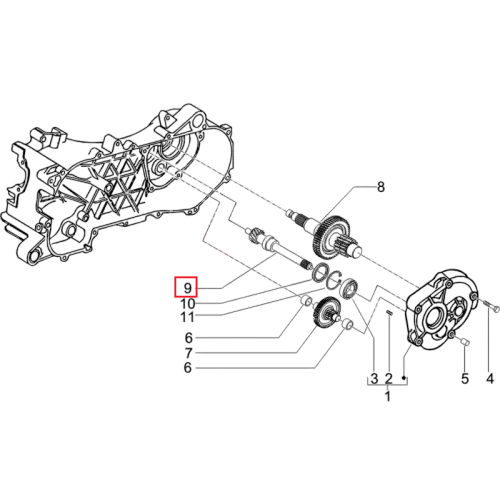 4795715 | ALBERO PULEGGIA CONDOTTA| PIAGGIO RICAMBI ORIGINALI