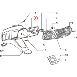 291859 | RIFLETTORE | PIAGGIO RICAMBI ORIGINALI