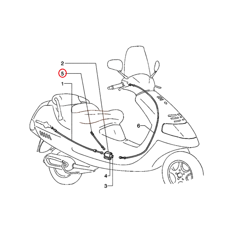 271480 | TRASMISSIONE COMANDO GAS | PIAGGIO RICAMBI ORIGINALI