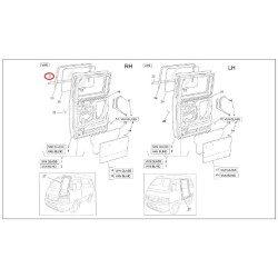 260852 | WEATHERSTRIP RR DOOR G | PIAGGIO RICAMBI ORIGINALI