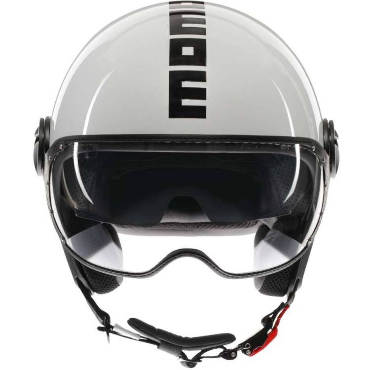 CASCO JET FGTR EVO MOMODESIGN E2206 MONO WHITE QUARZ BLACK | MOMO DESIGN