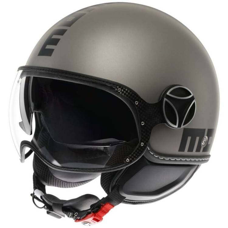 CASCO JET FGTR EVO MOMODESIGN E2206 MONO MATT TITANIUM FROST BLACK | MOMO DESIGN