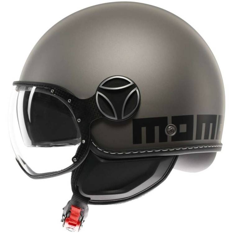 CASCO JET FGTR EVO MOMODESIGN E2206 MONO MATT TITANIUM FROST BLACK | MOMO DESIGN