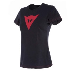 DAINESE SPEED DEMON LADY T-SHIRT-606-BLACK/RED | DAINESE