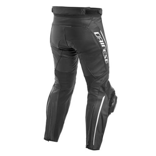 DAINESE DELTA 3 LEATHER PANTS-948-BLACK/BLACK/WHITE