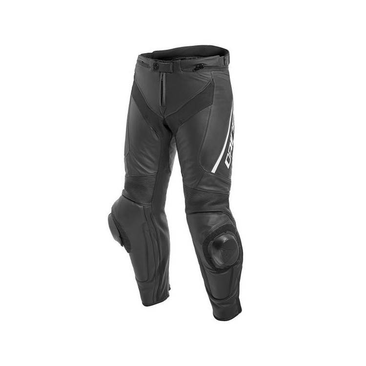 DAINESE DELTA 3 LEATHER PANTS-948-BLACK/BLACK/WHITE