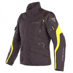DAINESE TEMPEST 2 D-DRY JACKET-N49-BLACK/BLACK/FLUO-YELLOW