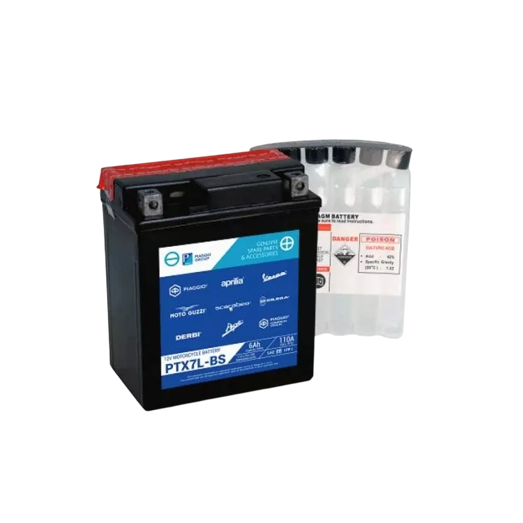 1R000317 | BATTERIA PTX7L-BS (12V 6Ah) | PIAGGIO RICAMBI ORIGINALI