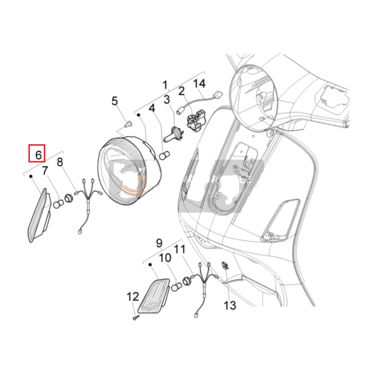 1D002895 | M - INDICATORE DI | PIAGGIO RICAMBI ORIGINALI