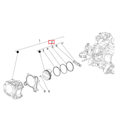 1A0135680O | GRUPPO PISTONE-SPINOTTO-SEGMENTI-ANELLI | PIAGGIO RICAMBI ORIGINALI