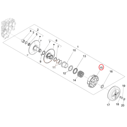 1A006324 | GRUPPO FRIZIONE CENTRIFUGA COMPL. | PIAGGIO RICAMBI ORIGINALI