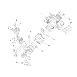 1A004623 | RACCORDO AMMISSIONE | PIAGGIO RICAMBI ORIGINALI