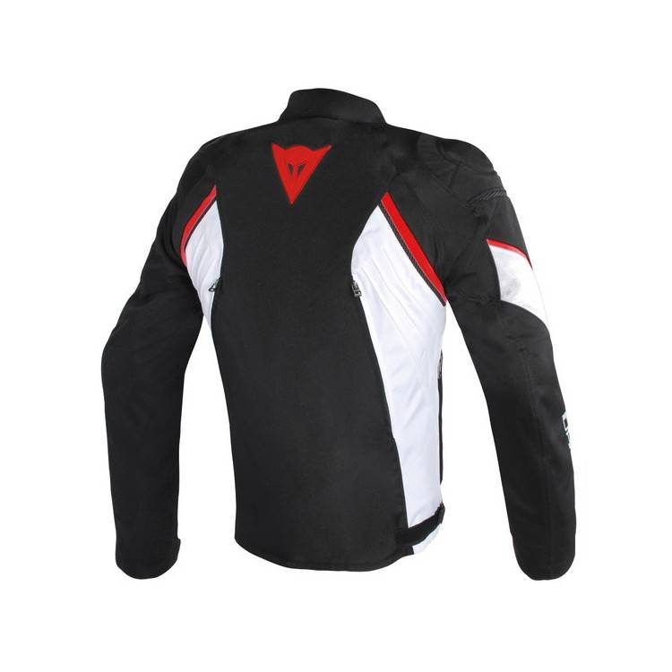 DAINESE AVRO D2 TEX JACKET-858-BLACK/WHITE/RED