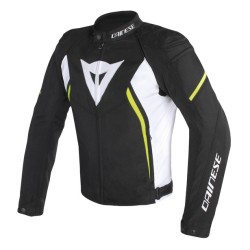 DAINESE AVRO D2 TEX JACKET-Q90-BLACK/WHITE/YELLOW-FLUO