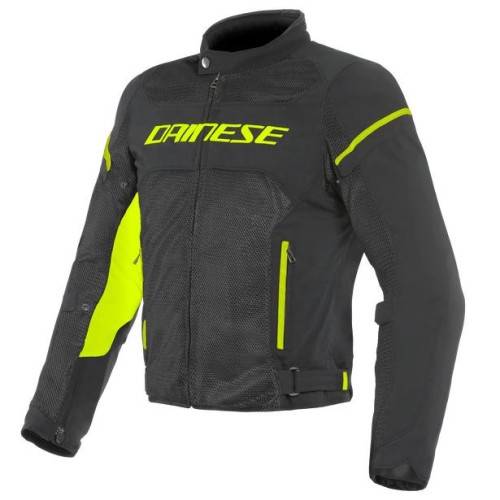 DAINESE AIR FRAME D1 TEX JACKET-N49-BLACK/BLACK/YELLOW-FLUO