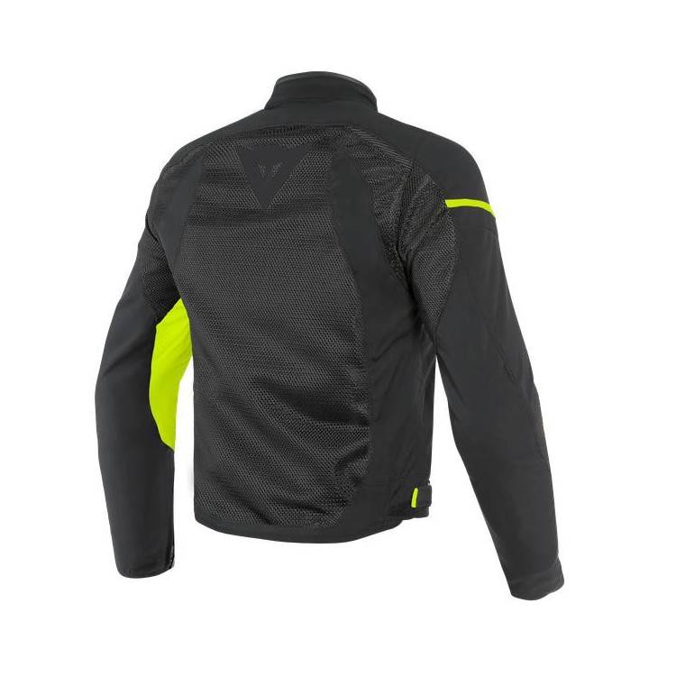 DAINESE AIR FRAME D1 TEX JACKET-N49-BLACK/BLACK/YELLOW-FLUO
