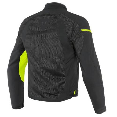 DAINESE AIR FRAME D1 TEX JACKET-N49-BLACK/BLACK/YELLOW-FLUO