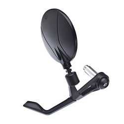 RETROVISORE BAR END CON PARALEVA INTEGRATO -BLACK STAR- – COD. 7793 SX | FAR