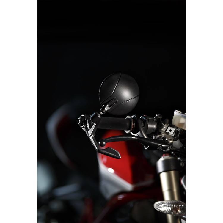 RETROVISORE BAR END CON PARALEVA INTEGRATO -BLACK STAR- – COD. 7793 SX | FAR