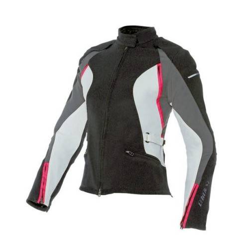 DAINESE ARYA LADY TEX JACKET-T21-BLACK/DARK-GULL-GRAY/FUCHSIA