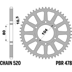 478 39 C45 | CORONE 39 C45 C.520 | PBR