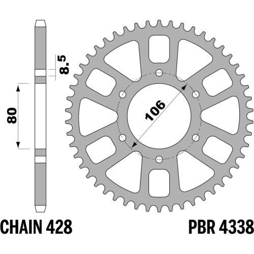 4338 56 C45 | CORONE CRE 50 Z56 C45 C.428 | PBR