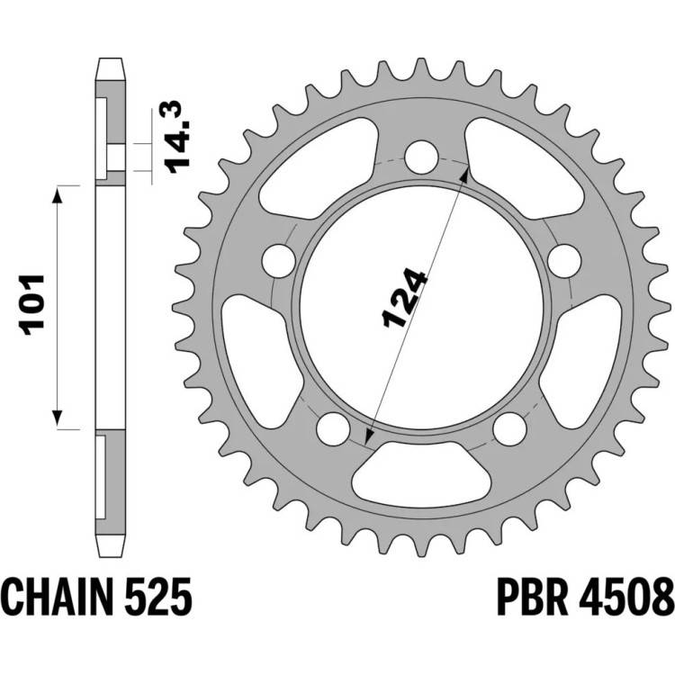 4508 42 C45 | CORONE KTM Z42 C45 -950 SUPERMOTO | PBR