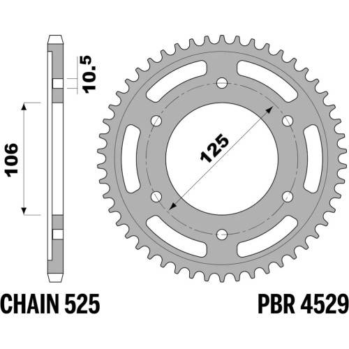 4529 45 L | CORONE TRIUMPH Z45 ERGAL 675 DAYTONA 525 | PBR