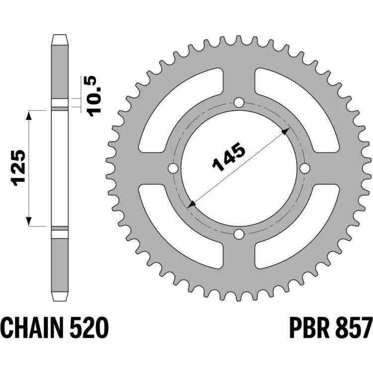 857 47 C45 | CORONE YAMAHA Z47 C45 C.520 | PBR