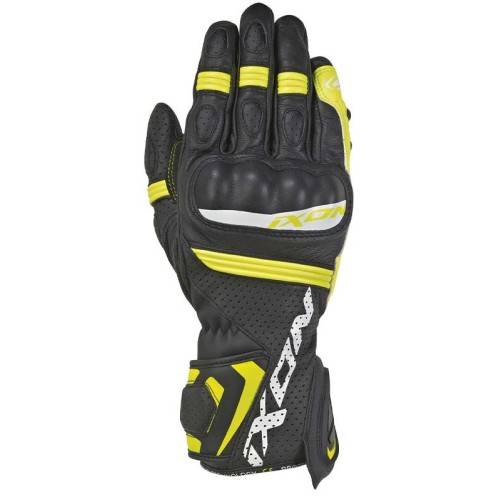 RS TEMPO AIR - GUANTO EST. PELLE/TSUTO U NERO/GIALLO VIVO IXON